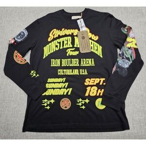 Strivers Row Shirt Mens Small Black Monster Mayhem Tour Long Sleeve Graphic